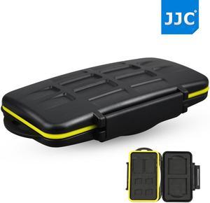 JJC Anti-shock Water-resistant CF SD Micro SD Card Holder Camera Memory Card Case Cover Protector For 2CF+2SD+4 MicroSD Card