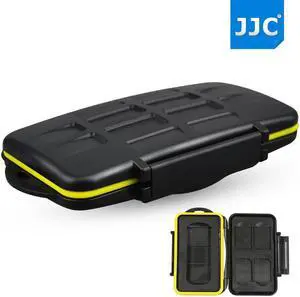 JJC MC-SD/SXS5 Water-resistant Holder Storage SD  SXS Memory Card Case For 4PCS SecureDigital(SD) 1PCS SXS card