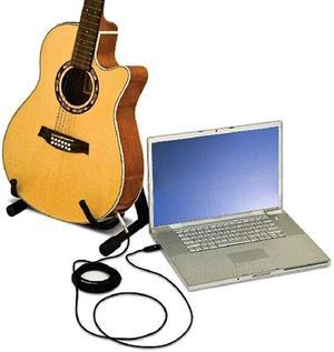 3M 6.3mm Guitar Bass To USB Port Link Instrument Cord Guitar Cable Audio Connection Adpter PC