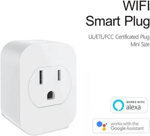 3 Pack-Smart WiFi Mini Plug Outlet, Works with Alexa and Google Home, Voice Control, App Remote Control anywhere, No Hub Needed, UL certified