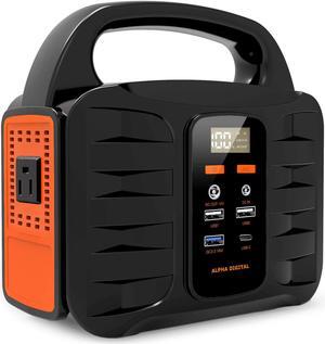 Portable Power Station, 155Wh/42000mAh, Rechargeable Emergency Backup Lithium Battery with 110V/100W AC Outlet, 12V
DC Output, USB QC3.0 &Type C, LED Flashlight, for Home Travel Camping Outdoors