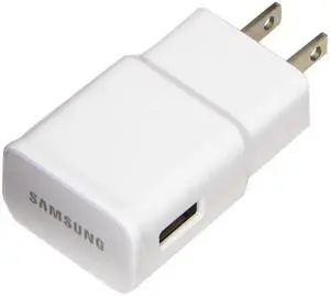 Samsung USB Travel Data & Charger Cable + Home Travel Charging Adapter White
