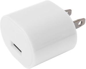 Silver 1A USB Power Adapter AC Home Wall Charger US Plug FOR iPhone 5 6 7 8