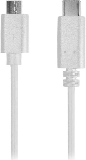 iEssentials Micro-USB to USB-C Charge and Sync Cable - 1-Meter, White