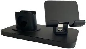 3-in-1 Charging Stand for Apple Watch, Tablets, Phone & Airpods - Black