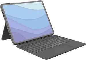 Logitech Combo Touch Keyboard/Cover Case for 12.9" Apple iPad Pro 5th Gen Gray