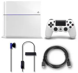Sony PlayStation 4 PS4 CUH-1115A - 500GB Console with DualShock 4 Wireless Controller - Glacier White - No Game Included
