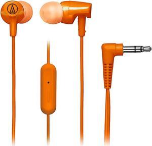 Audio-Technica In-Ear Headphones with In-line Mic & Control (Orange) - ATH-CLR100ISOR (Import Model)