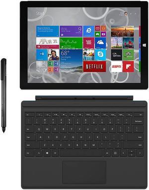 Microsoft Surface Pro 3 Tablet (12-inch, 256 GB, Intel Core i5, Windows 10) + Microsoft Surface Type Cover
