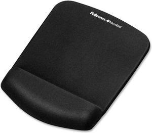 Fellowes PlushTouch Mouse Pad/Wrist Rest with FoamFusion Technology - Black