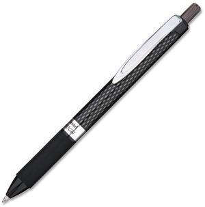 Pentel Oh! Retractable Gel Roller Pen, Black Ink, Medium, Dozen