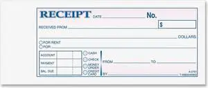 Adams Carbonless Receipt Book