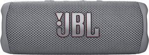 Flip 6 Portable Bluetooth Splashproof Speaker Powerful Sound and deep bass IPX7 Waterproof  Gray JBLFLIP6GREYAM
