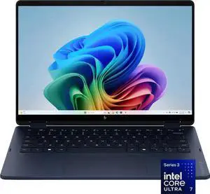 HP OmniBook X Flip 2n1 14" 2K Touchscreen Intel Core Ultra 7 355 24GB 512GB SSD - Atmospheric Blue 14-KP0023DX HP OmniBook X Flip 2n1 14" 2K Touchscreen Intel Core Ultra 7 355 24GB 512GB SSD - Atmospheric Blue 14-KP0023DX