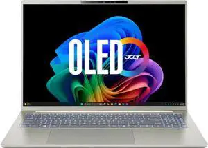 Acer - Swift Go 16 AI - Copilot+ PC - 16" OLED WQXGA Touch Laptop - Intel Core Ultra 7 355 2026 - 32GB Memory 1TB Storage - Vapor Silver Acer - Swift Go 16 AI - Copilot+ PC - 16" OLED WQXGA Touch Laptop - Intel Core Ultra 7 355 2026 - 32GB Memory 1TB Storage - Vapor Silver