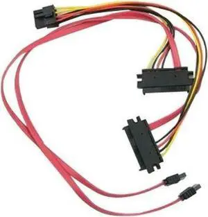 Supermicro 2 SAS to 2 SATA And 1 8-Pin Power Connector,40/50/15cm,30/20AWG Supermicro 2 SAS to 2 SATA And 1 8-Pin Power Connector,40/50/15cm,30/20AWG