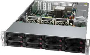 SUPERMICRO SuperChassis CSE-826BAC12-R802LPB Silver 2U Desktop Server Case