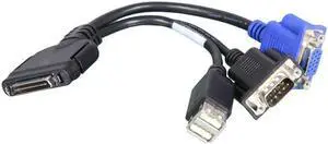 Supermicro CBL-0218L 11.5CM KVM/SUVI 36 PIN TO 9 PIN/15 PIN 2USB, 30/28AWG