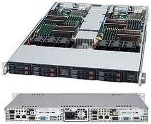 SUPERMICRO CSE-809T-1200B Black 1U Rackmount Server Case