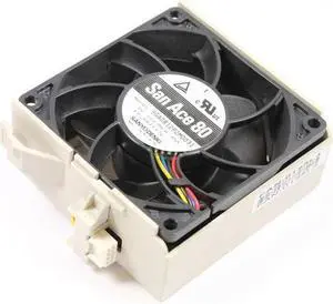 Supermicro FAN-0125L4 80x32 mm 6.7K RPM SC836 Rear Exhaust Fan w/ Housing