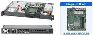 Supermicro SYS-5018A-TN7B 1U Server with A1SRM-LN7F-2758 Motherboard Supermicro SYS-5018A-TN7B 1U Server with A1SRM-LN7F-2758 Motherboard
