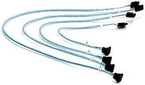 Supermicro CBL-0186L Set of 4 SATA 56/45.5/35/23CM ROUND S-RA. 26AWG