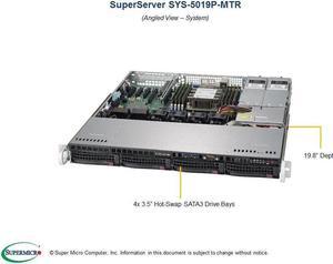 SuperMicro SYS-5019P-MTR 1U Server
