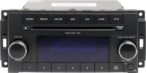 2009-11 Volkswagen Routan AMFM Radio CD Player Aux Face Code RES Part 68025023AD