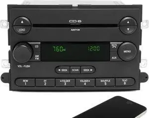 2005 Ford Freestyle OEM AM FM 6 Disc CD Radio w Bluetooth Upgrade 5F9T-18C815-EH