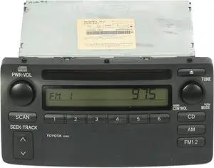 2003-2004 Toyota Corolla Radio AM FM Single Disc CD Receiver 8612002270 A51802