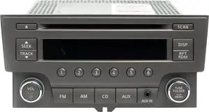2013-14 Nissan Sentra AM FM Radio Aux Input CD MP3 Player Part Number 281853RA2A