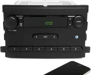 2005 Ford Freestar Single OEM AM FM Radio with Bluetooth Upgrade 5F2T-18K810-AA