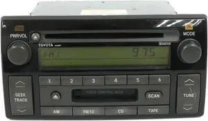 2005-2006 Toyota Camry Receiver AM FM CD Cassette 86120-AA170 Face ID AD6809