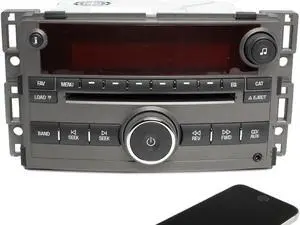 Saturn 2007-08 Aura AM FM CD Changer With Auxiliary & Bluetooth Upgrade 15948189