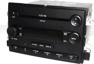 Ford Five Hundred 2005 AM FM 6 Disc mp3 CD Radio w Bluetooth Part 5G1T-18C815-EB