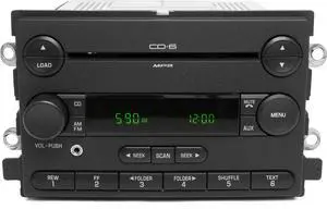 2005 Ford Freestyle OEM AM/FM Radio 6 CD Player w Auxiliary Input 5F9T-18C815-HB