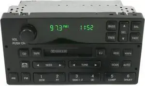 Lincoln 1998-2000 Town & Car AM FM Cassette Radio F8VF-18C870-BG