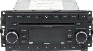 2009-2014 Chrysler Dodge Jeep AM FM SXM 6 Disc MP3 Player w Aux 05064948AC REQ