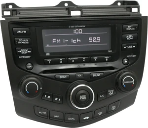 2005-07 Honda Accord AM FM XM Radio 6 CD w Temp Controls 39175-SDR-A210-M2 7B00 2005-07 Honda Accord AM FM XM Radio 6 CD w Temp Controls 39175-SDR-A210-M2 7B00