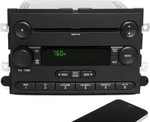 2006 Ford Fusion Milan AM FM 6 Disc CD Player Radio w Bluetooth 6E5T-18C815-AG