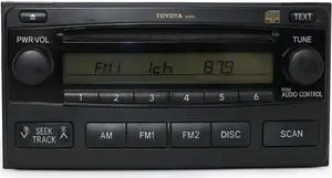 2004-08 Toyota Matrix AM FM Radio CD Player Part Number 86120-02400 Face A51816
