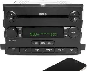 06-07 Ford Freestyle Mercury Monterey AMFM 6CD Radio w Bluetooth 6F2T-18C815-FA