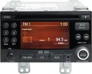 2011-2012 Nissan Rogue AM FM Single CD Aux Input Radio 281851VK0A Code PY22G