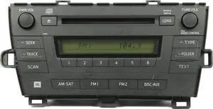Toyota 2010-2011 Prius AM FM Radio mp3 6 Disc CD Player - 86120-47370 Face 51882