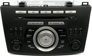 2010 Mazda 3 AM FM Tuner & Receiver MP3 6 Disc CD Changer in Dash BBM466ARXB