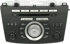 2010 Mazda 3 Radio AM FM mp3 6 Disc CD Receiver w Satellite BBM466ARXA