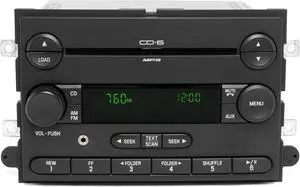 2007 Mercury Milan Ford Fusion AM FM Radio 6 Disc CD Player w Aux 7E5T-18C815-BB