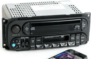  1 Factory Radio AM FM CD Cassette w Bluetooth Music Compatible  with 98-02 Dodge Chrysler Jeep P04858540 Twin RAZ : Electronics