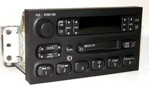 Mercury Villager 1999-02 AM FM Cassette w CD Control & Aux Input XF5F-19B132-AC