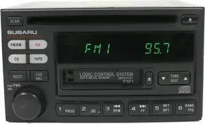 2000-2002 Subaru Legacy AM FM Radio CD Cassette 86201AE12A Face Code P121